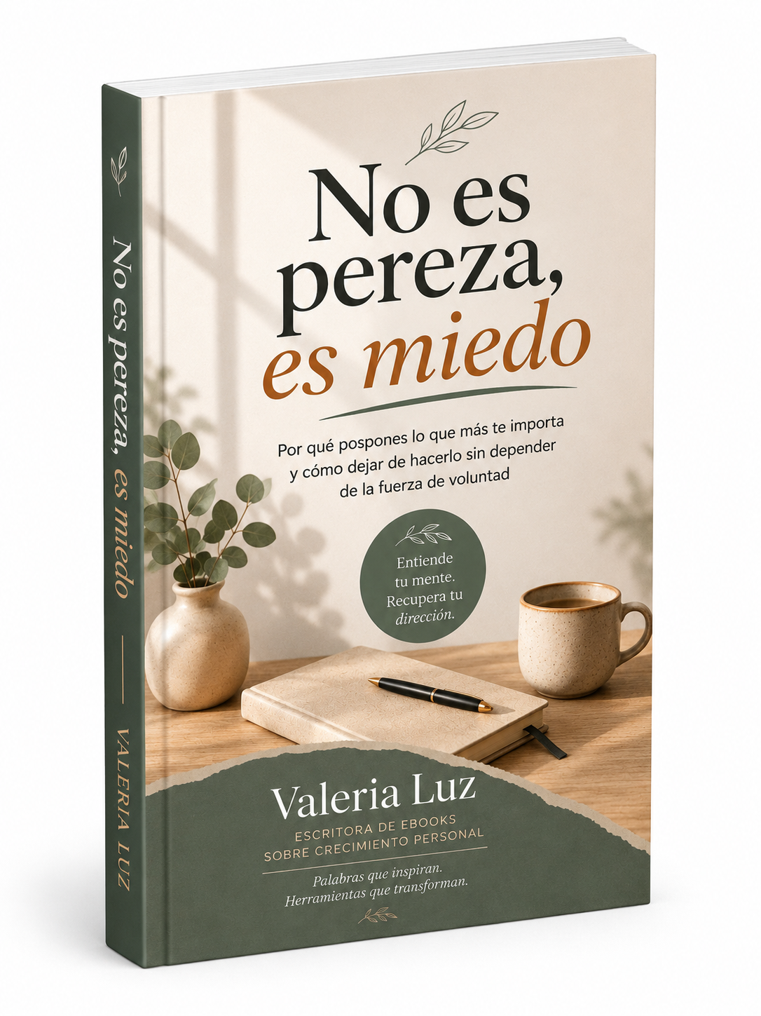 Portada del libro digital "No es pereza, es miedo" de Valeria Luz